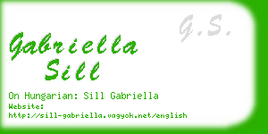 gabriella sill business card